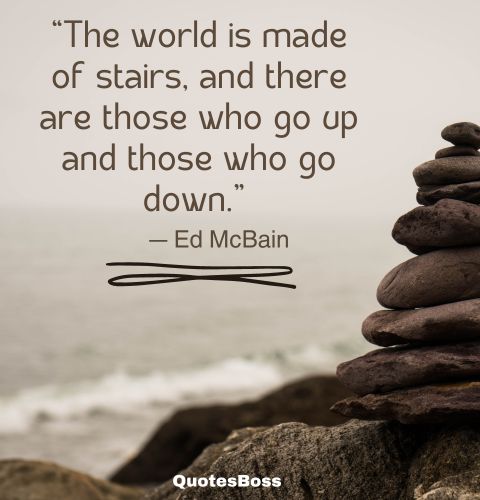 quote about life ups and downs from Ed McBain  