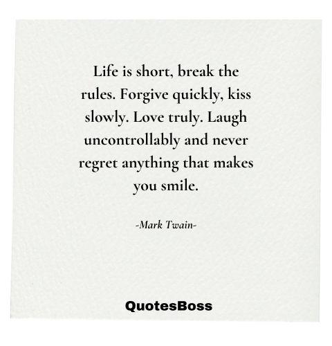 quote about how to live life fully from Mark Twain