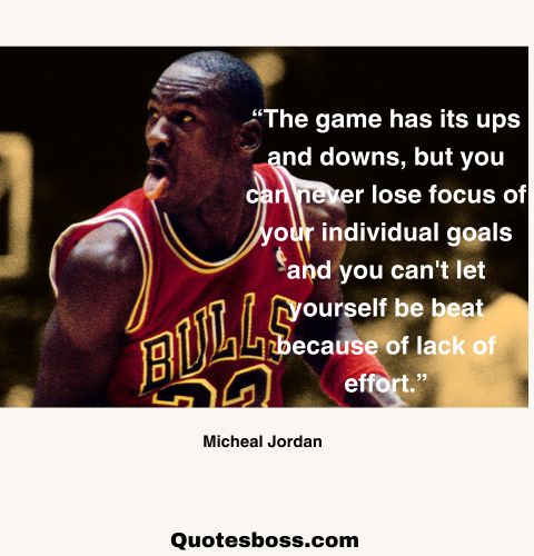 quote about life's ups and downs from Micheal Jordan 