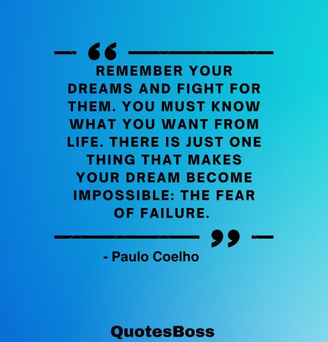 Inspirational vintage quote about life from Paul Coelho