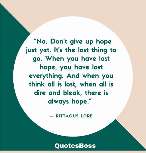 Inspirational quote about life struggles from Pittacus Lore