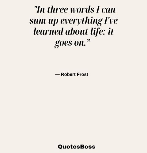 Vintage quote about life from Robert Frost