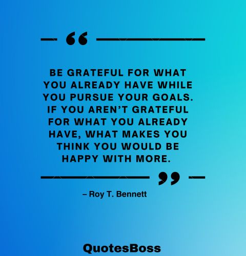Inspirational quote about how to live life fully from Roy Bennett
