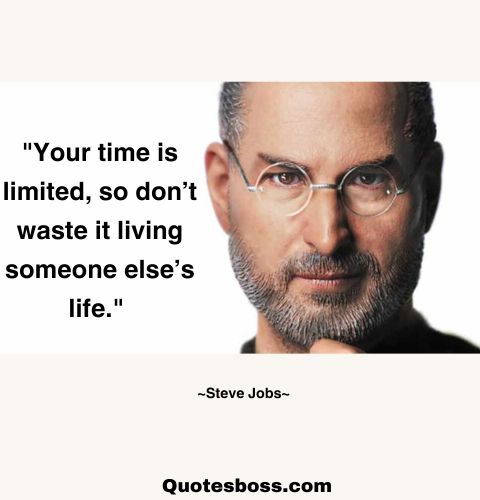quote about how to live life fully from Steve Jobs 