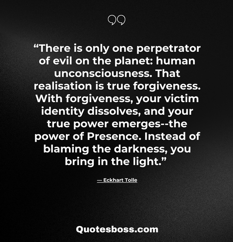 dark quote about life from Eckhart Tolle 