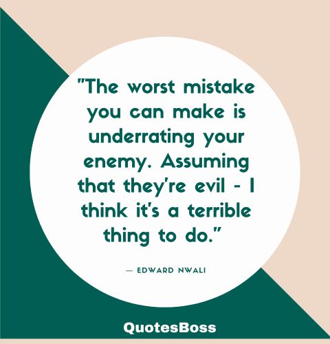quote about life mistakes from Edward Nwali 