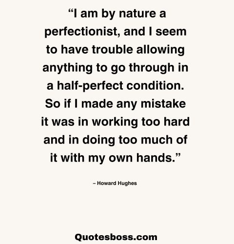 quote about life mistakes from Howard Hughes 
