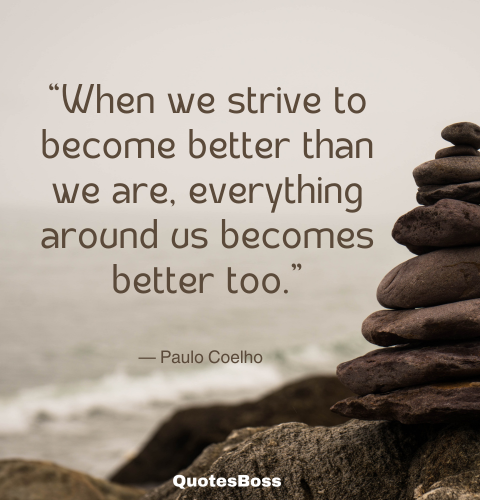 quote about life encouragement from Paulo Coelho 