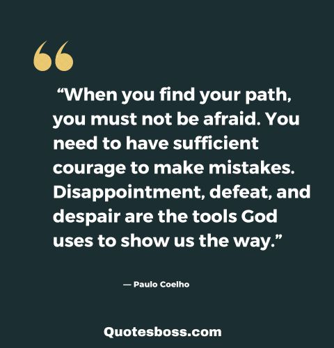 quote about life mistakes from Paulo Coelho 