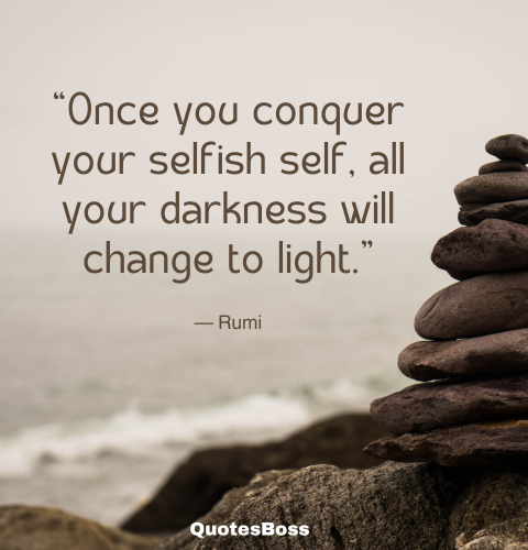 dark quote about life from Rumi 