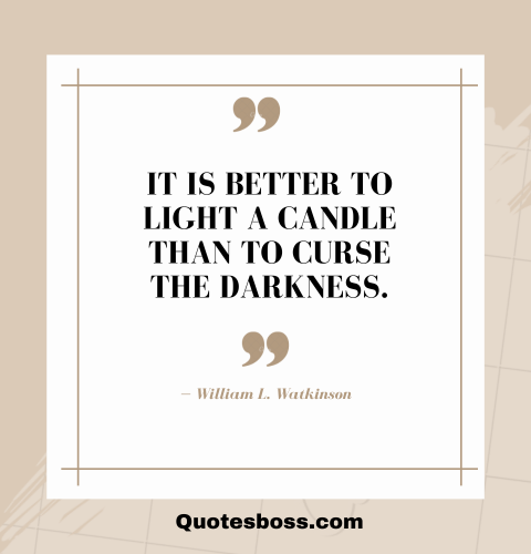 dark quote about life from William L. Watkinson 